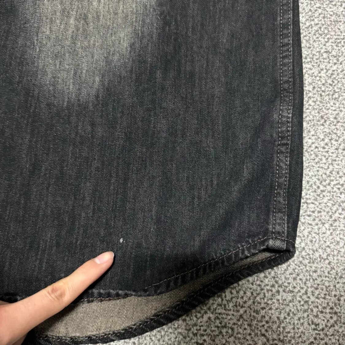 3 디미트리블랙 데님 반팔 셔츠 상품이미지4