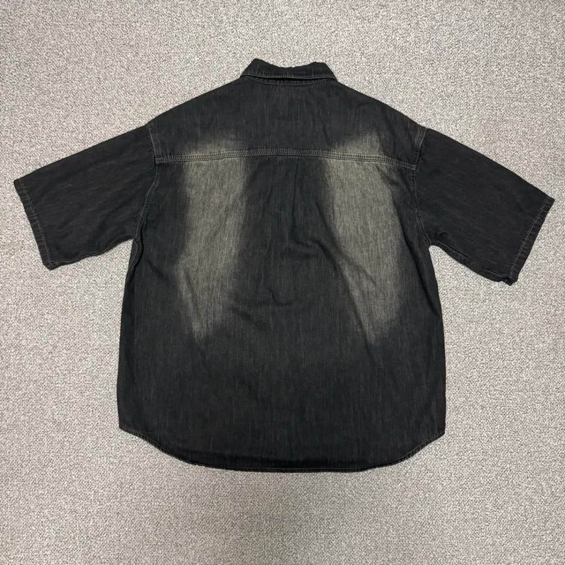 3 디미트리블랙 데님 반팔 셔츠 상품이미지6