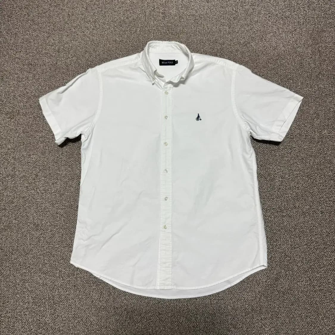 100 빈폴 화이트 반팔 셔츠 상품이미지1