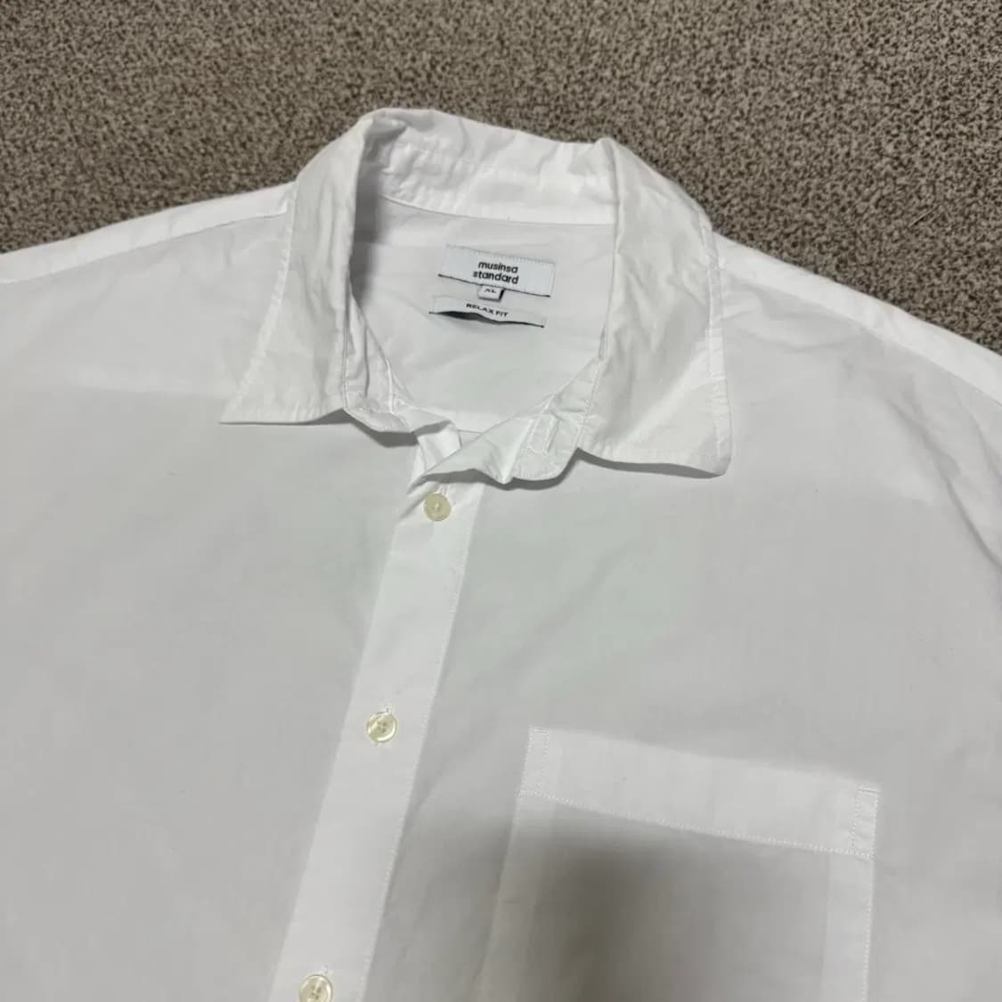XL 무신사스탠다드 화이트 셔츠 릴렉스핏 상품이미지2