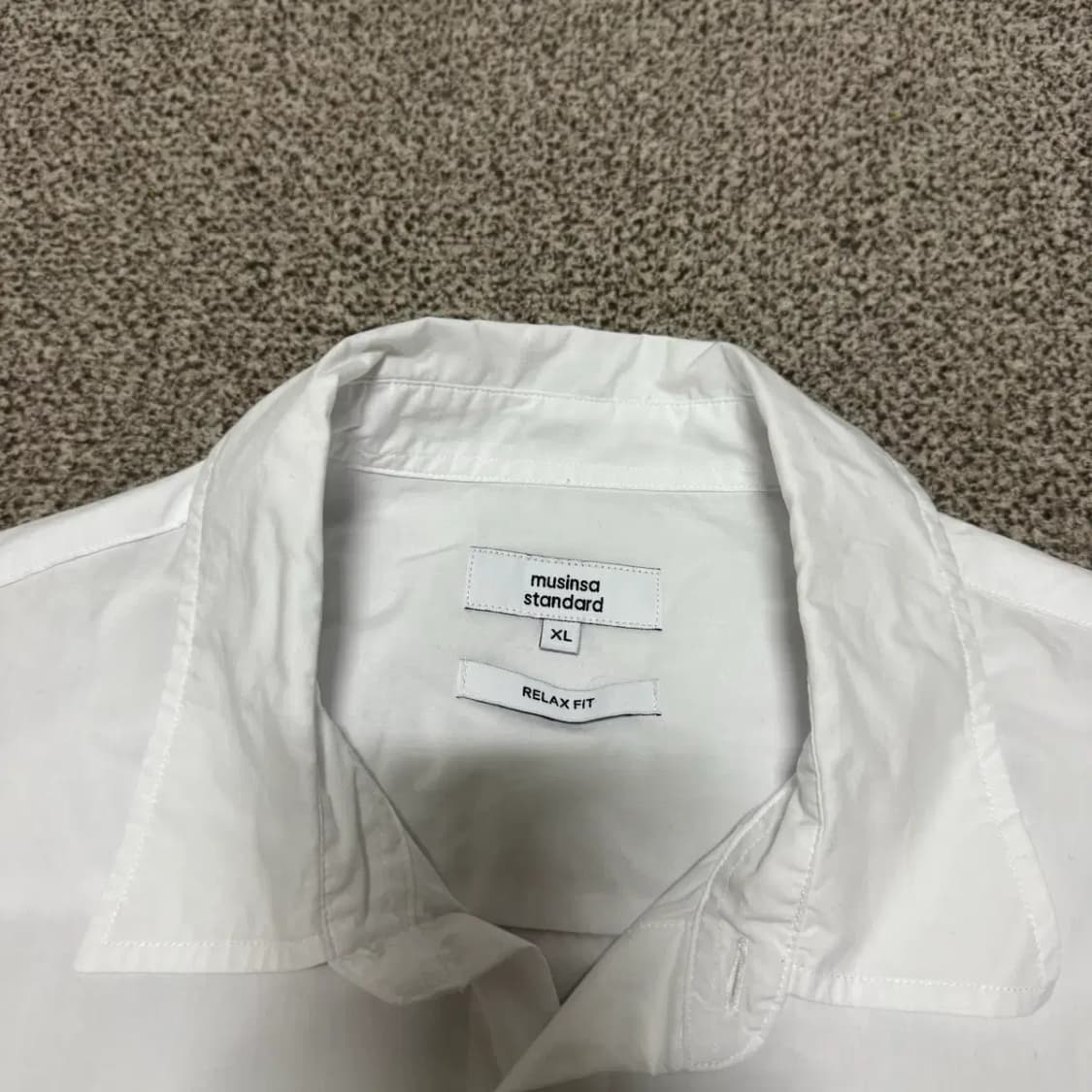XL 무신사스탠다드 화이트 셔츠 릴렉스핏 상품이미지3