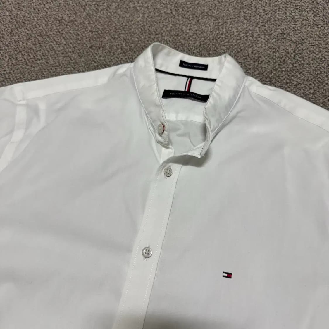 타미힐피거 화이트 차이나 카라 셔츠 상품이미지2