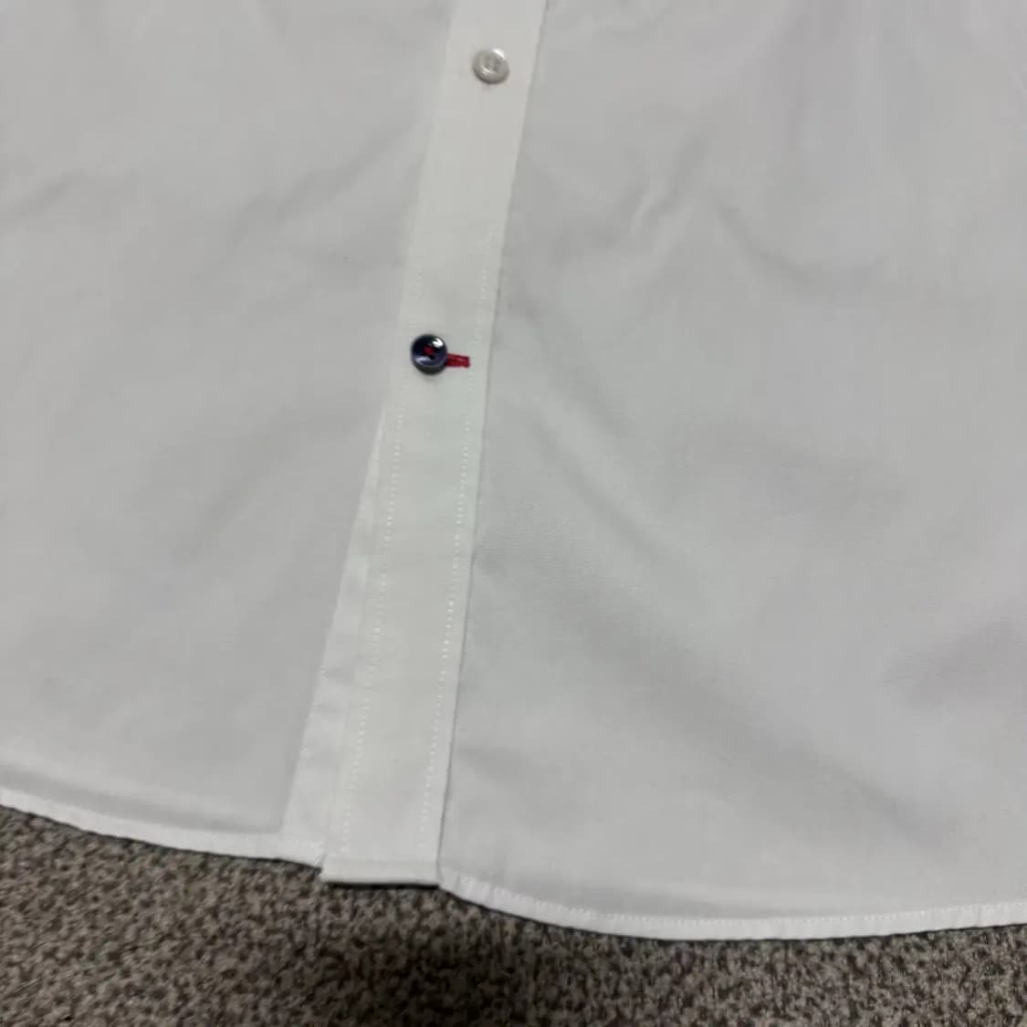 타미힐피거 화이트 차이나 카라 셔츠 상품이미지3