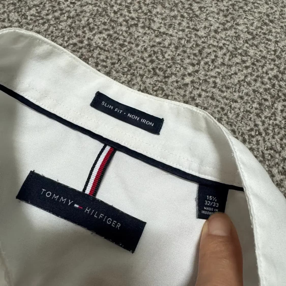 타미힐피거 화이트 차이나 카라 셔츠 상품이미지6