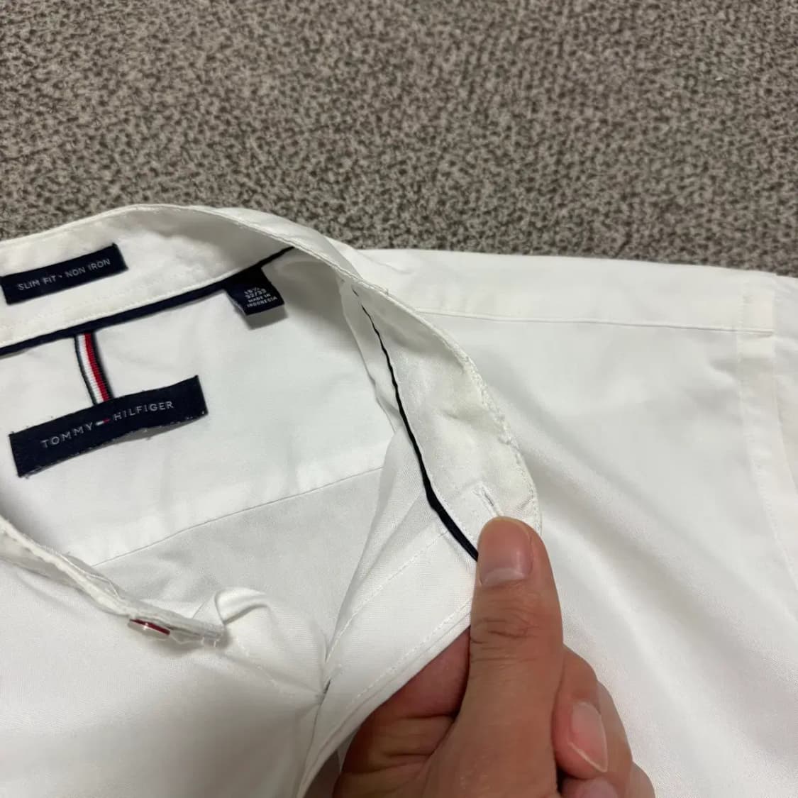 타미힐피거 화이트 차이나 카라 셔츠 상품이미지7