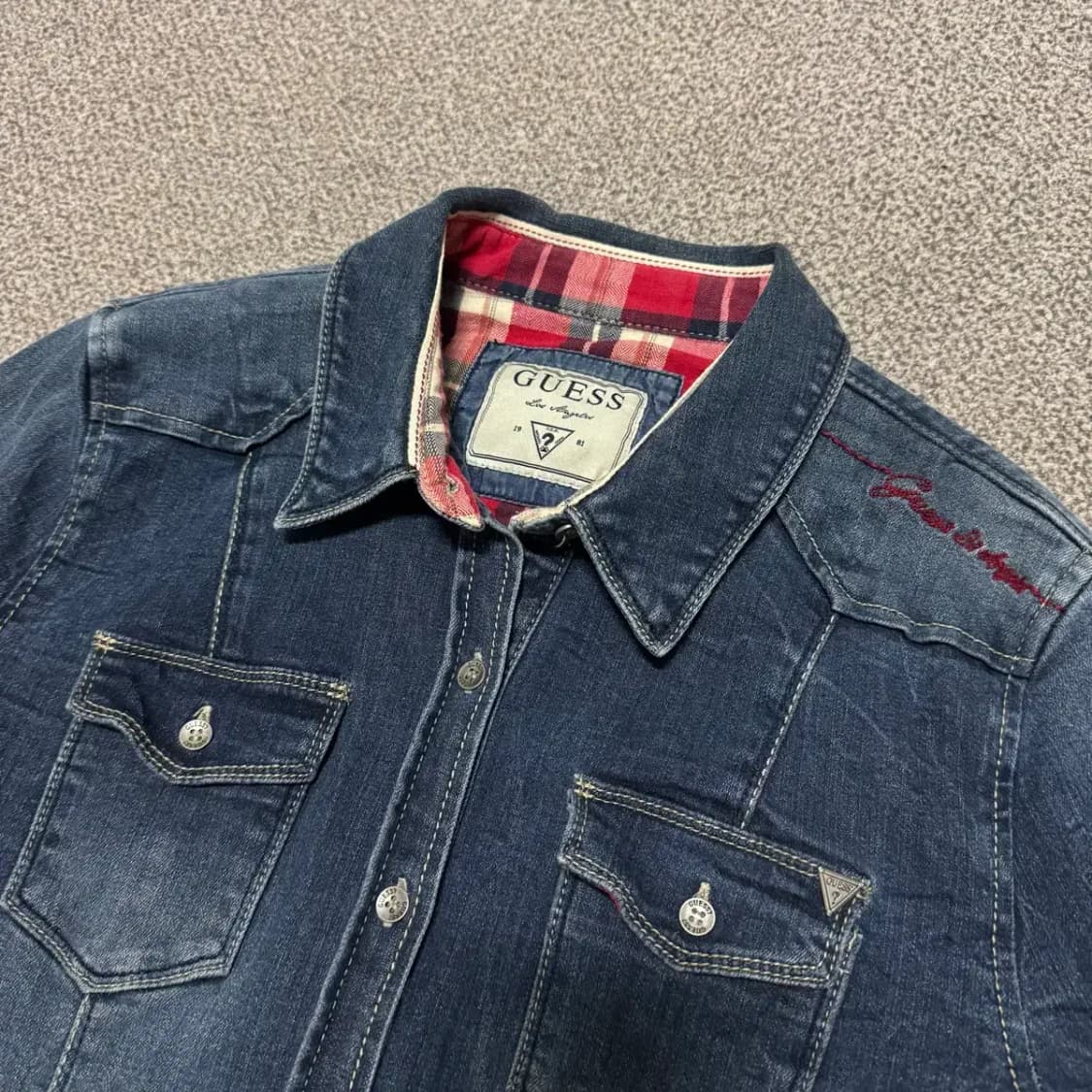 S 게스 데님 셔츠 여성 상품이미지2