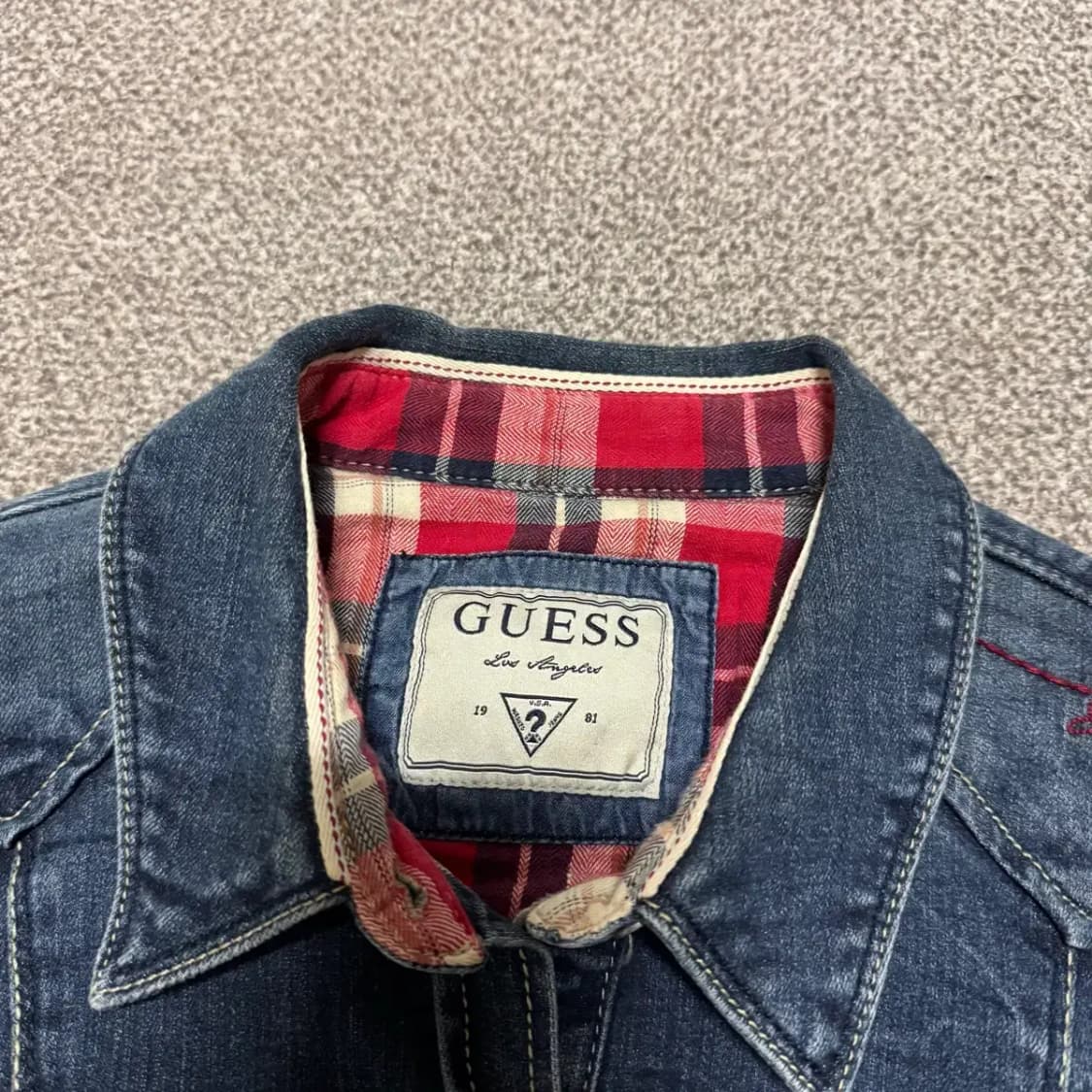 S 게스 데님 셔츠 여성 상품이미지3