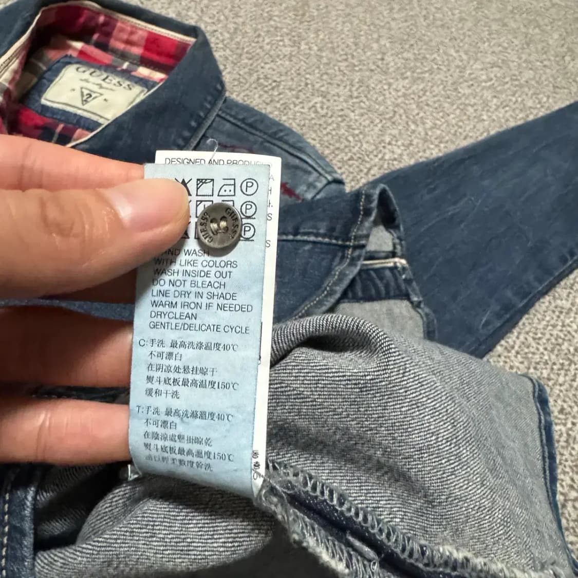 S 게스 데님 셔츠 여성 상품이미지7