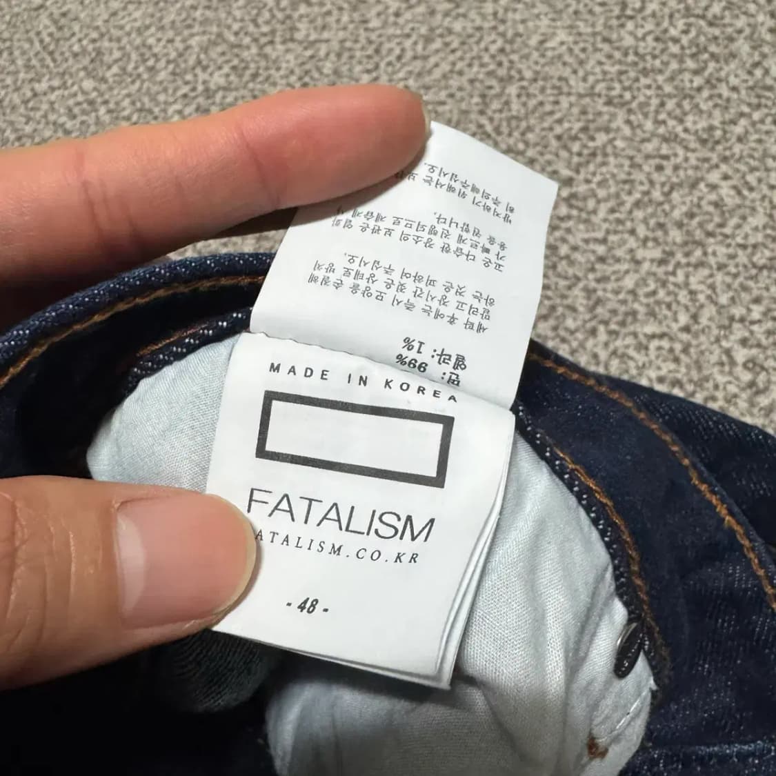 32 페이탈리즘 데님 반바지 상품이미지5