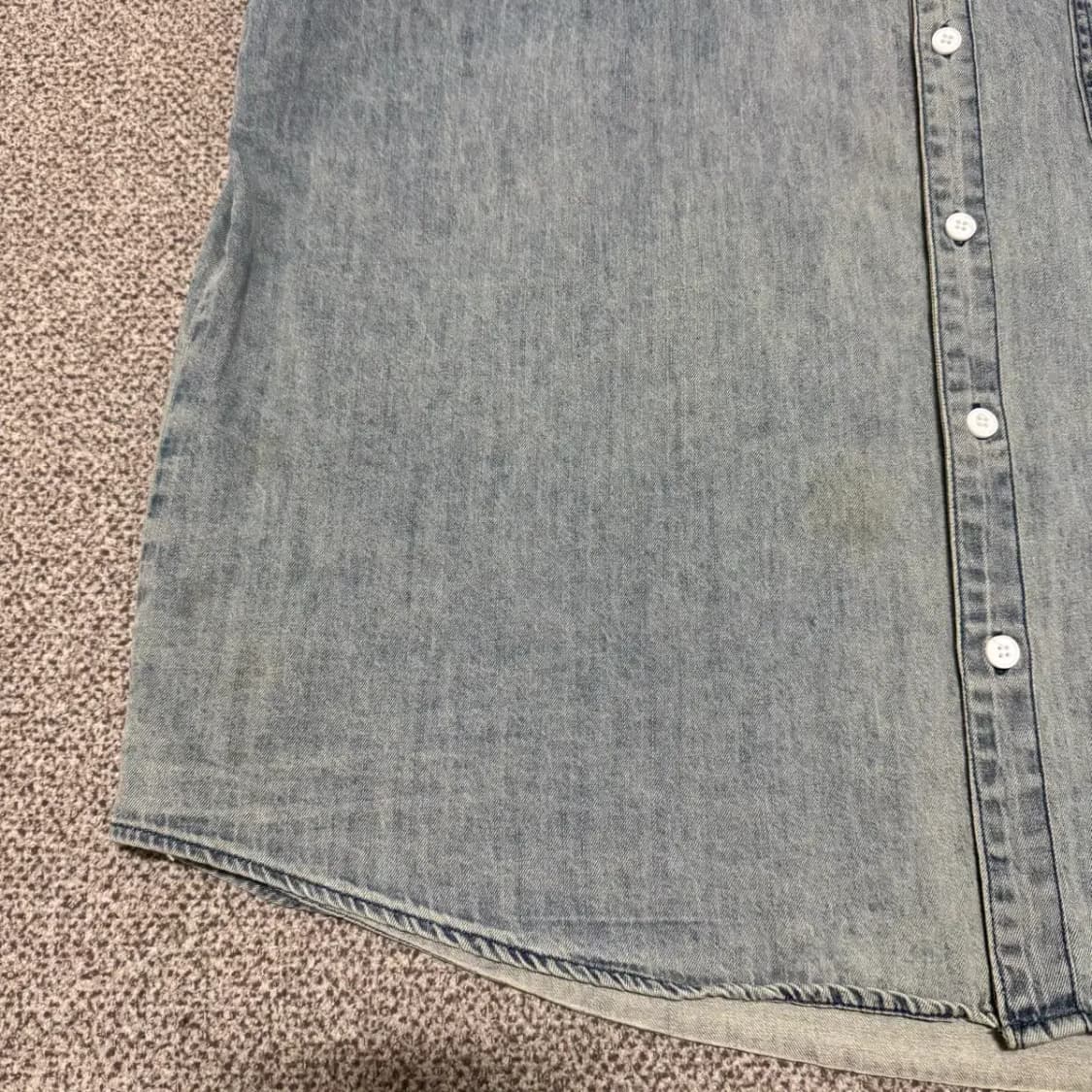 M 트릴리온 데님 반팔 셔츠 상품이미지6