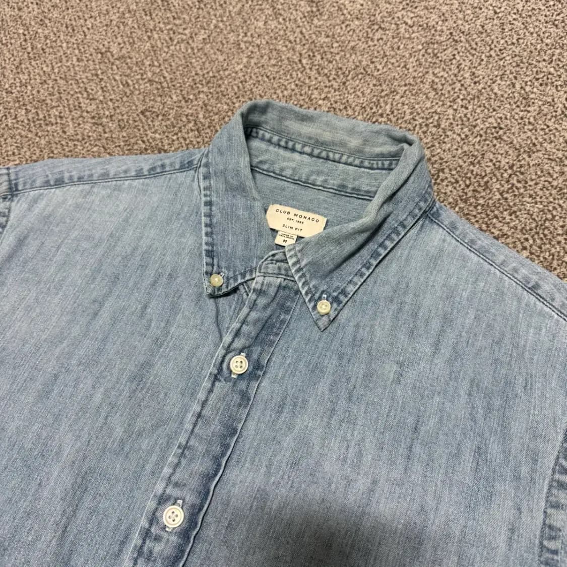 M 클럽모나코 데님 반팔 셔츠 상품이미지2