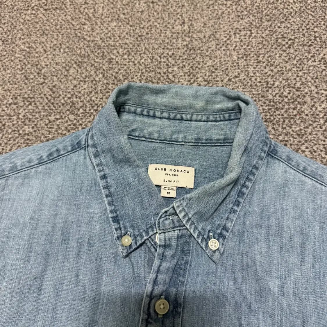 M 클럽모나코 데님 반팔 셔츠 상품이미지3