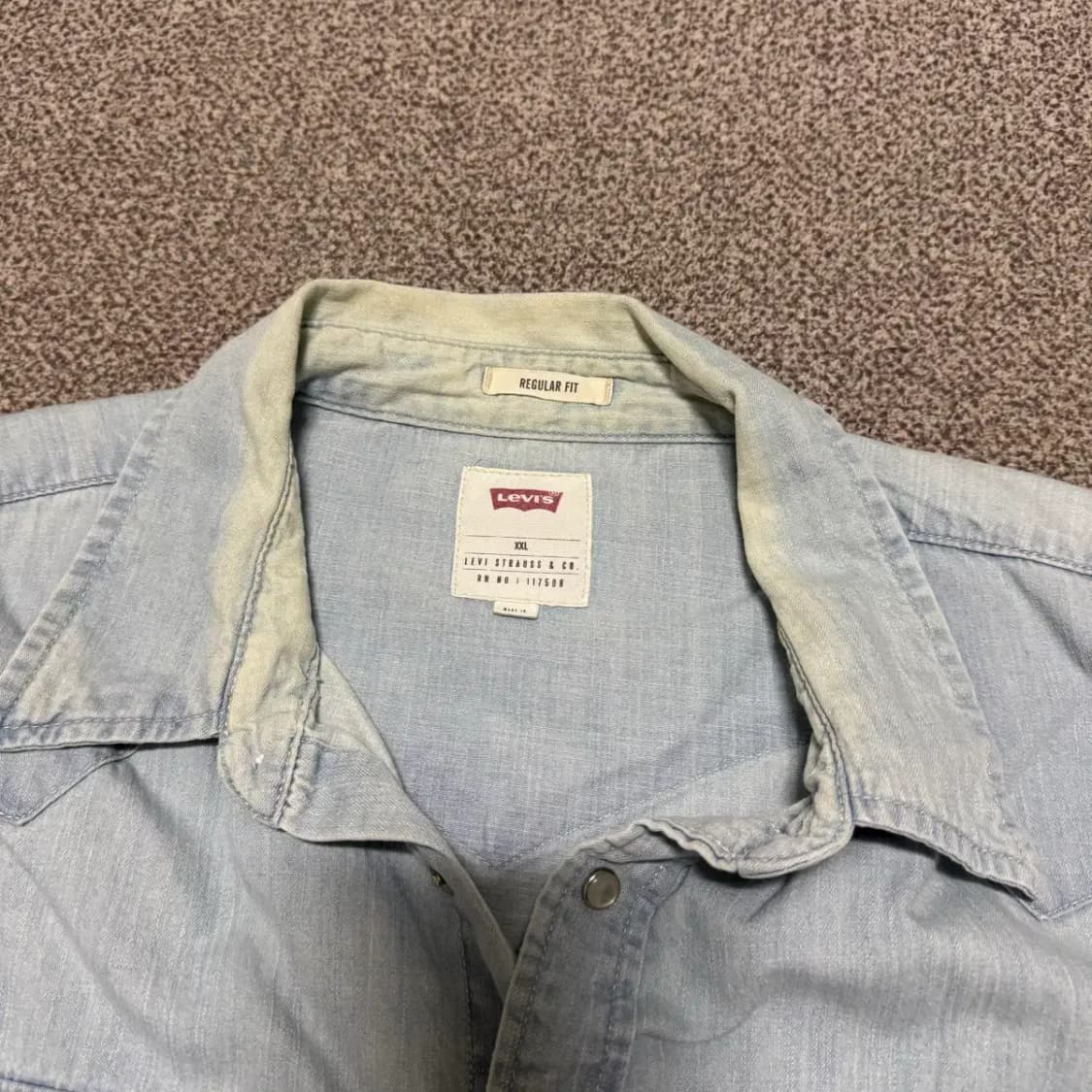 Xxl 리바이스 데님 셔츠 상품이미지3