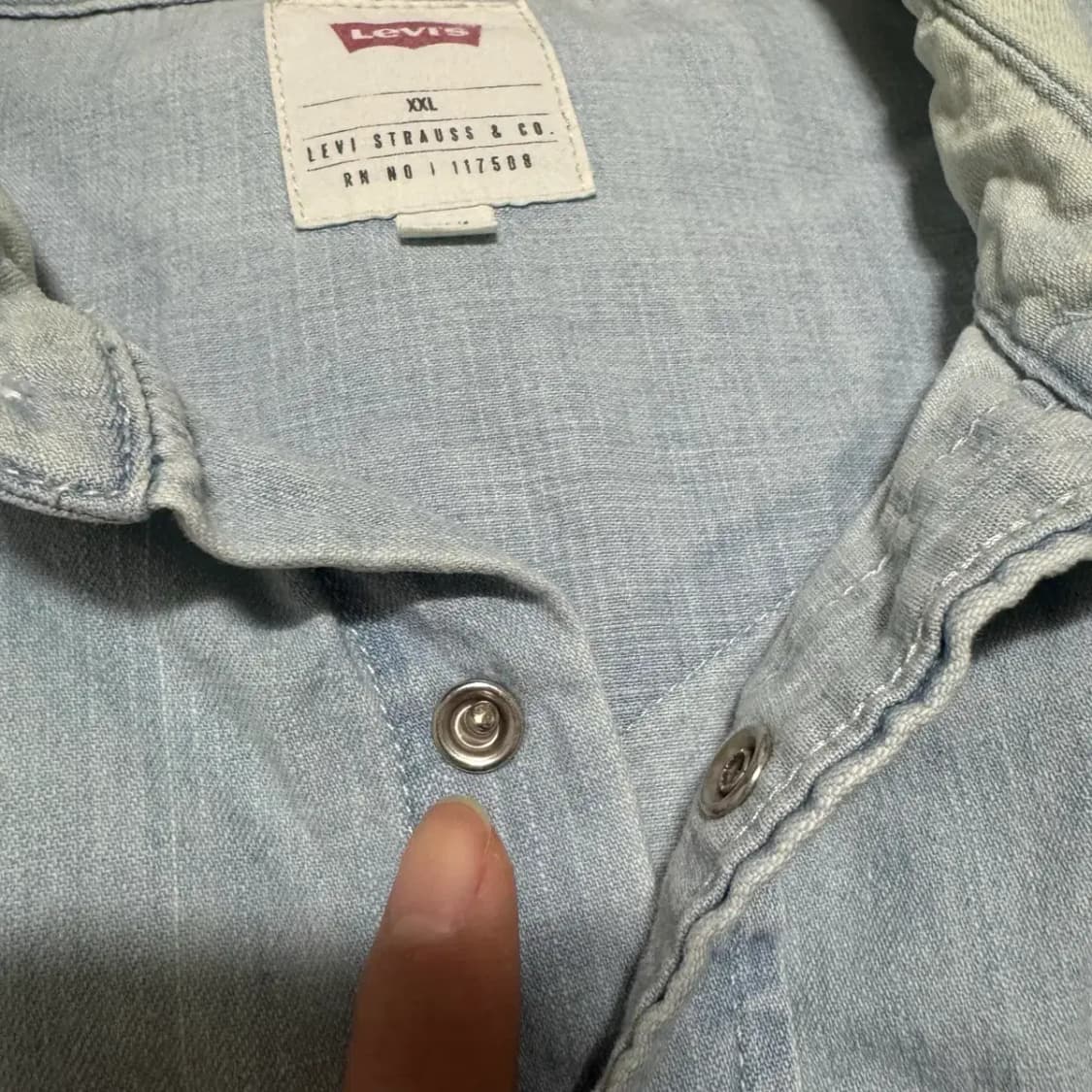 Xxl 리바이스 데님 셔츠 상품이미지8