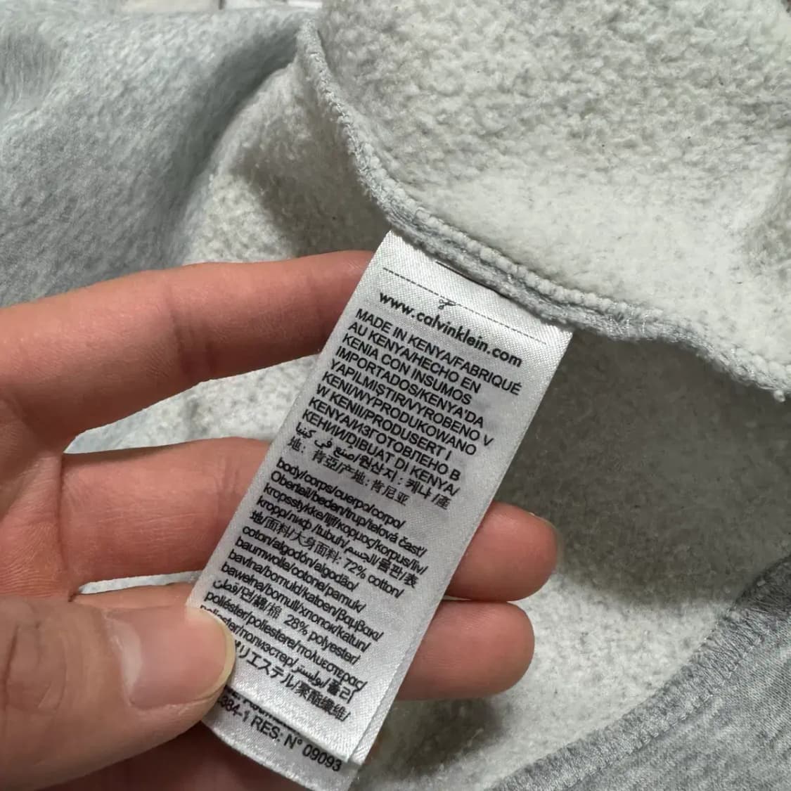 M 캘빈클라인 CK 그레이 하프집업 맨투맨 상품이미지4