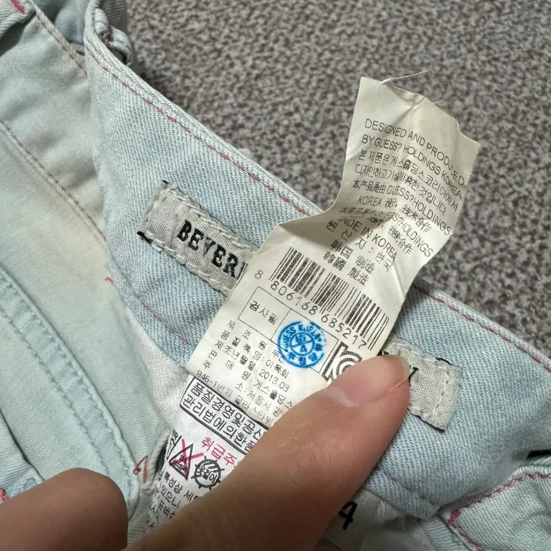 26 게스 연청바지 여성 상품이미지7