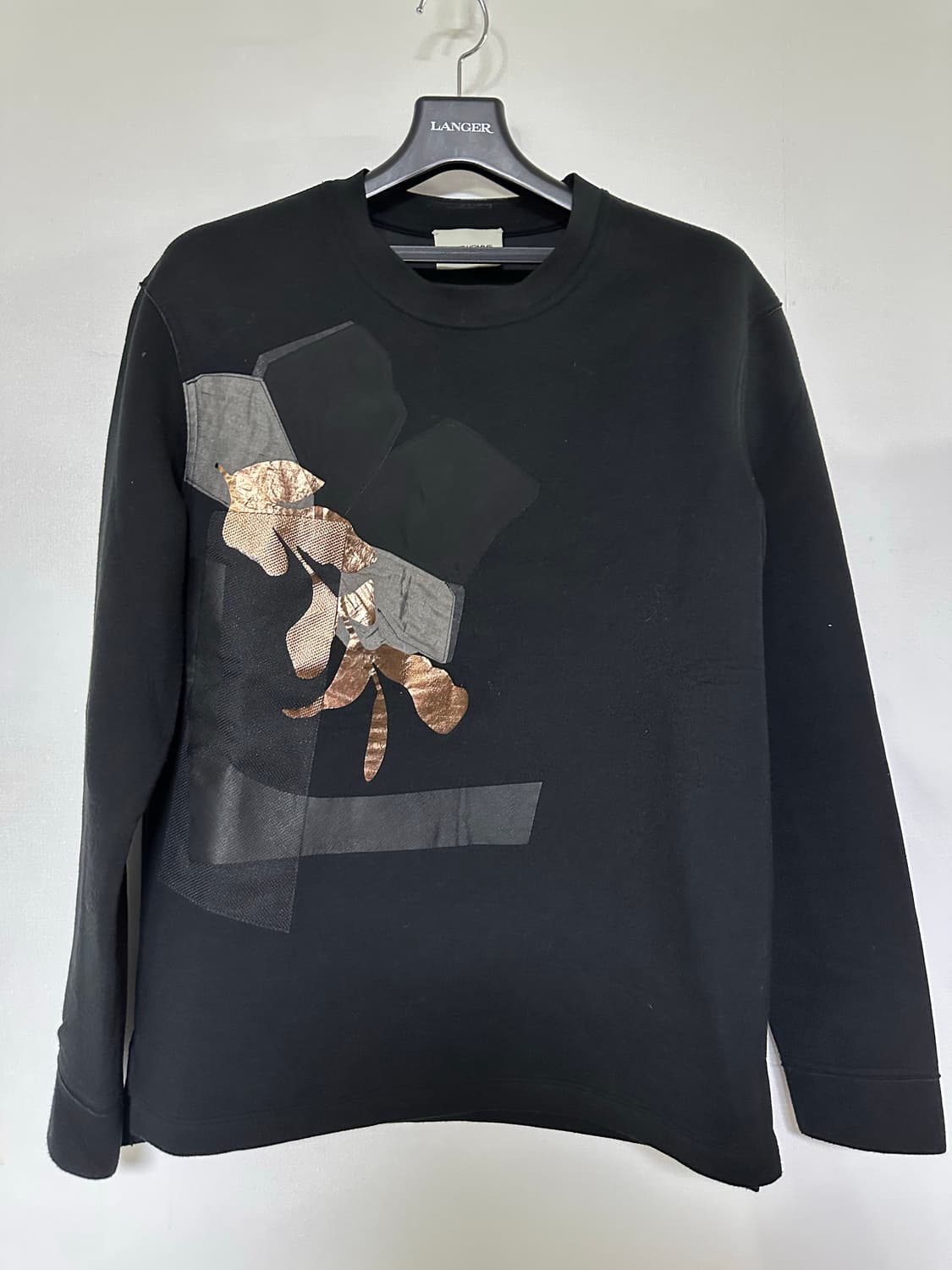 솔리드옴므 블랙 맨투맨 48사이즈 상품이미지1