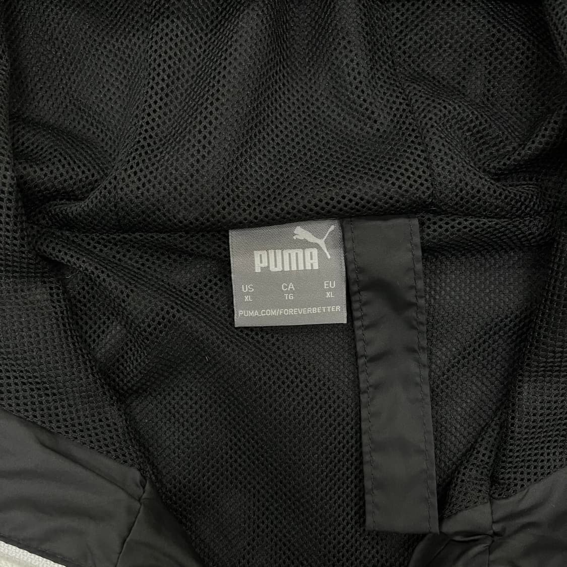 [US XL] 푸마 스몰로고 후드 바람막이 자켓 블랙 3940 상품이미지7