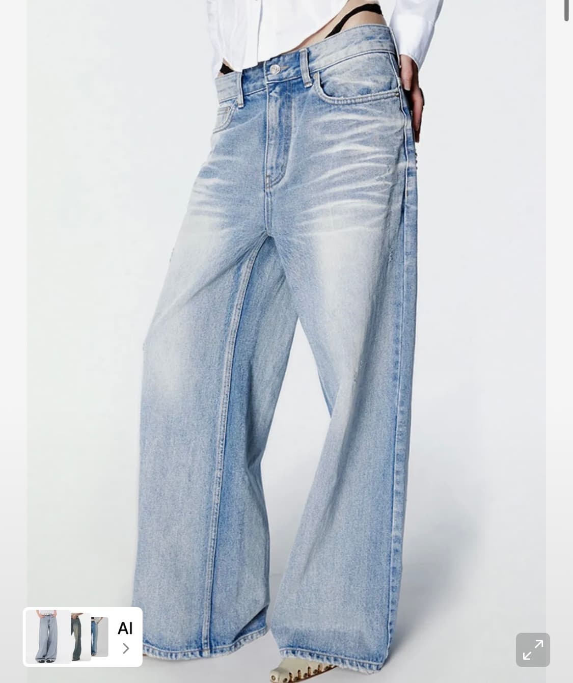 (새상품) 2000아카이브스 SNYDER WIDE DENIM 상품이미지1