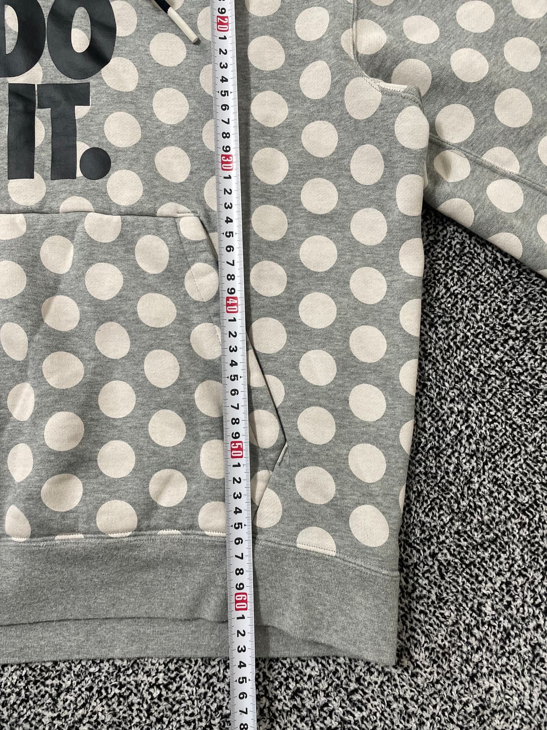 빈티지9. 나이키 NSW 도트 그레이 풀오버 후드티 후디 모리걸 핀터깔 상품이미지5