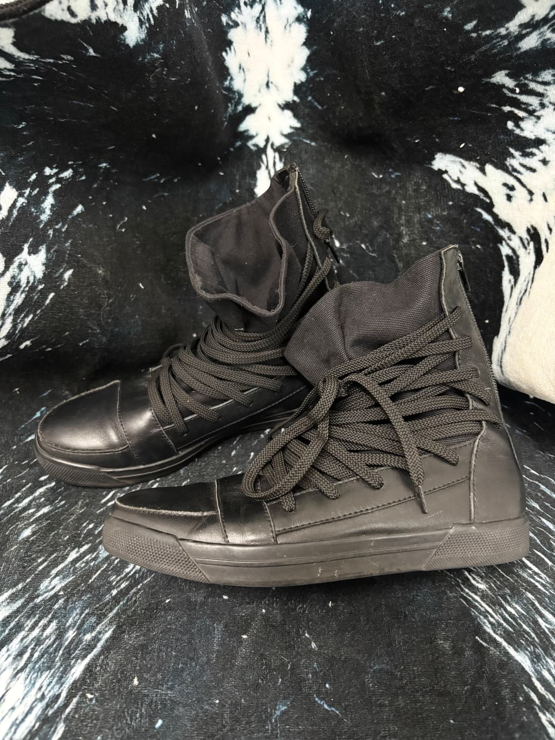 [🖤Opium🖤]Black aesthetic High Shoes 상품이미지4