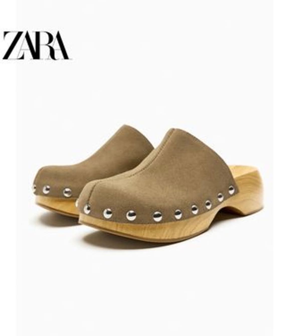 자라 스웨이드 클로그 37사이즈 상품이미지1