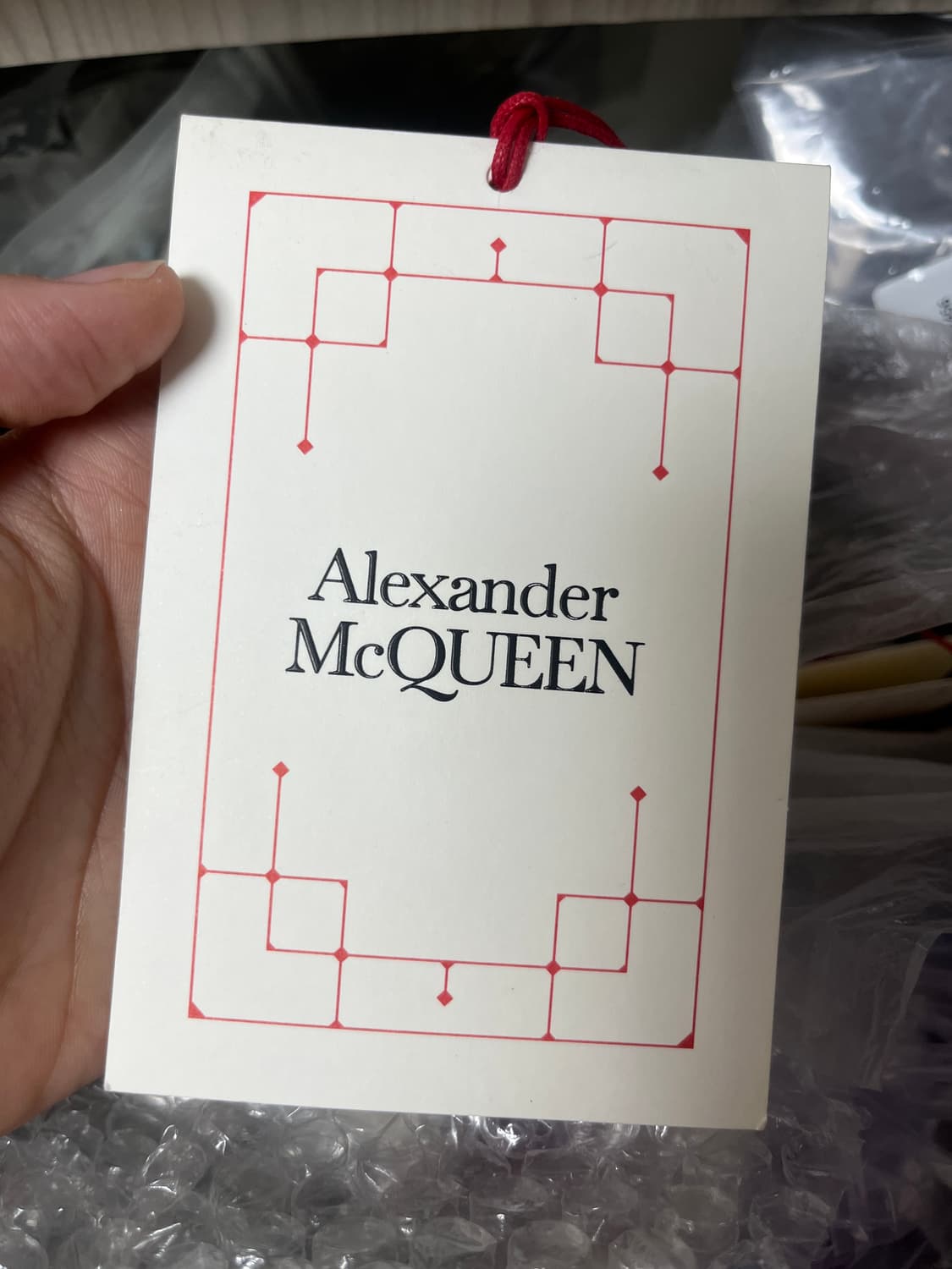 알렉산더맥퀸 로고 그래피티 스웨트니트 크림 XL 상품이미지7