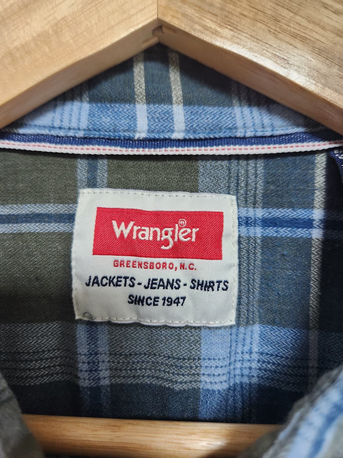 랭글러Wrangler 체크 플란넬 셔츠 XL - S80 상품이미지4