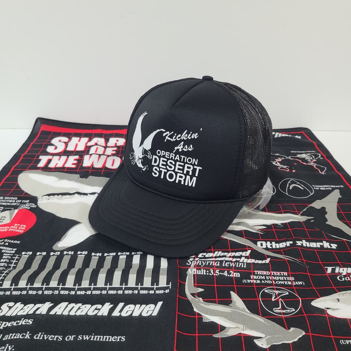 90s USA 미군 밀리터리 빈티지 트러커캡 메쉬캡 모자 스냅백 상품이미지1