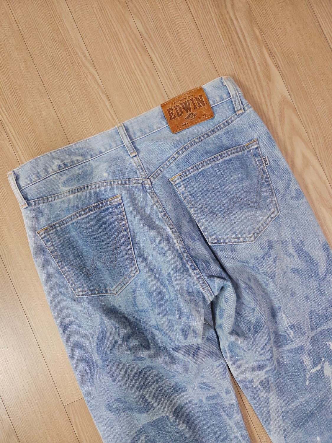 에드윈 라이트 블루 러기드 워싱 데님 팬츠 상품이미지6