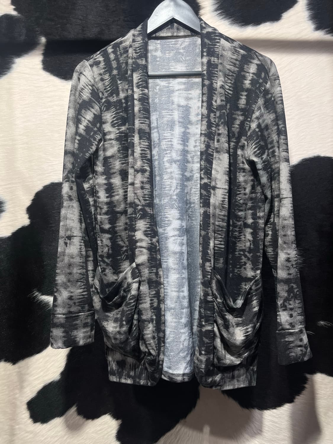 타이다이 패턴 오픈형 가디건 상품이미지2