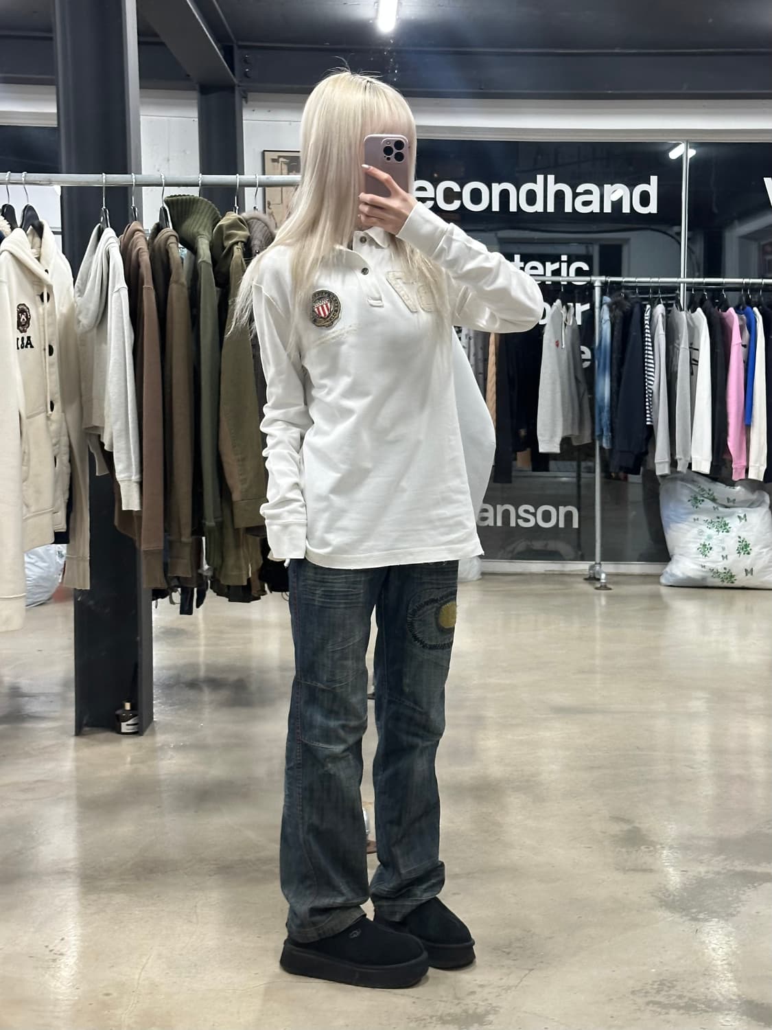 폴로 진스 성조기 치프키프 롱슬리브 카라티 상품이미지2