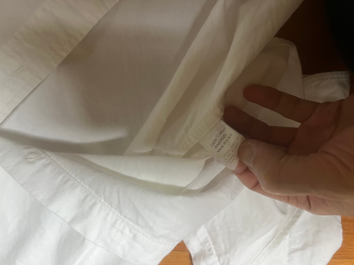 짓먼 깃먼 빈티지 화이트 옥스포드버튼다운 셔츠 상품이미지4