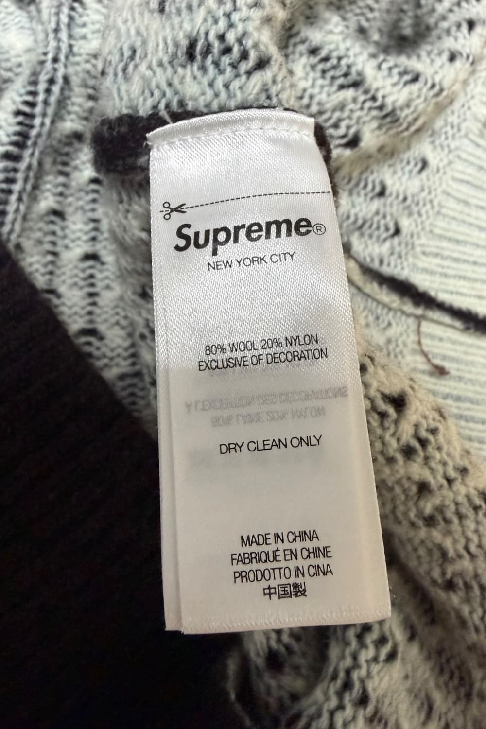 슈프림 x 제인스 어딕션 24FW 울 가디건 XL 상품이미지9