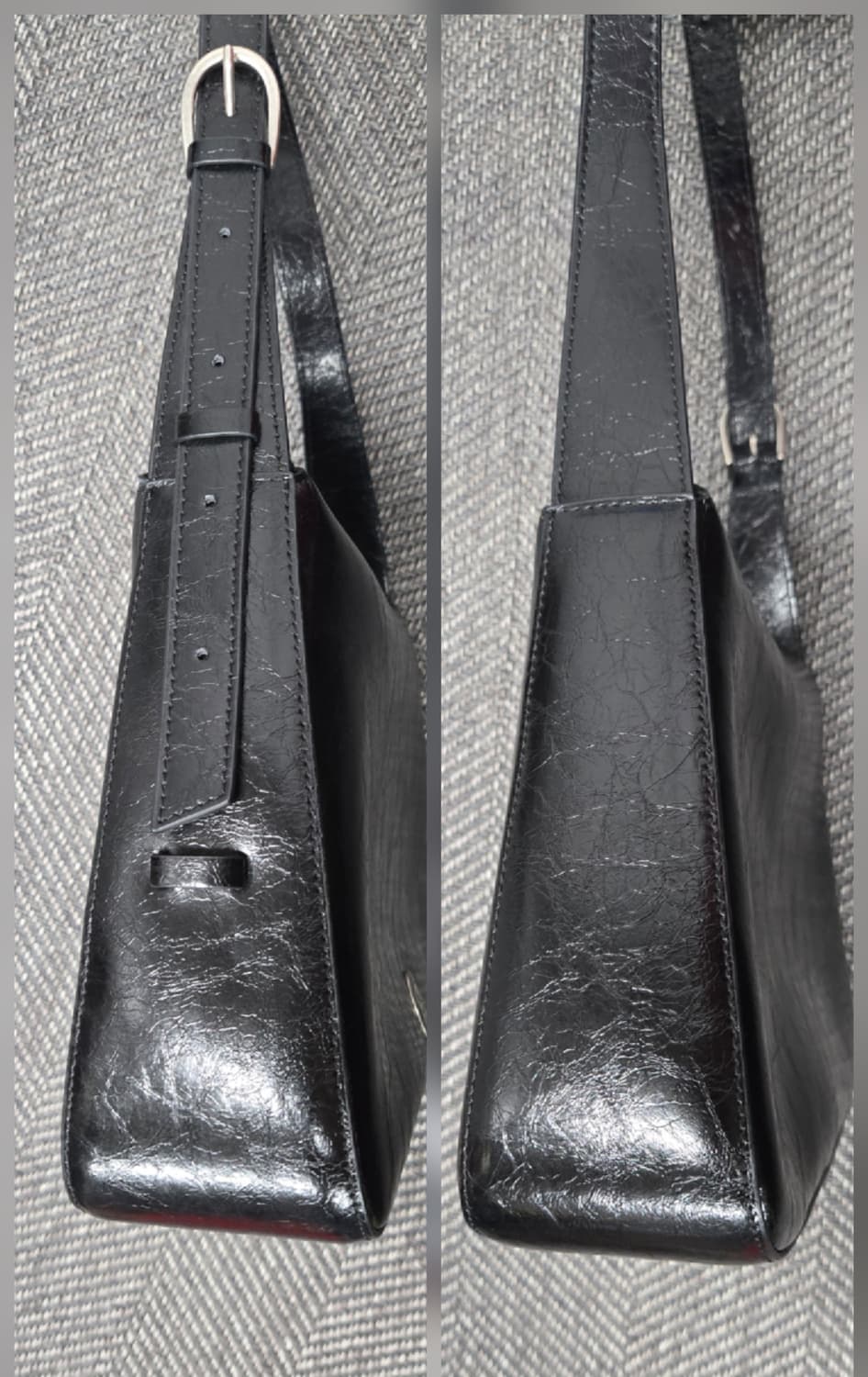 오스트카카 OSTKAKA 크누트 트라이앵글 숄더백 블랙 상품이미지4