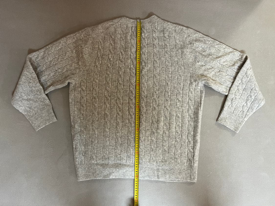 무료배송 1회 착용 - 유니클로 니트(라이트 그레이) XL 상품이미지6