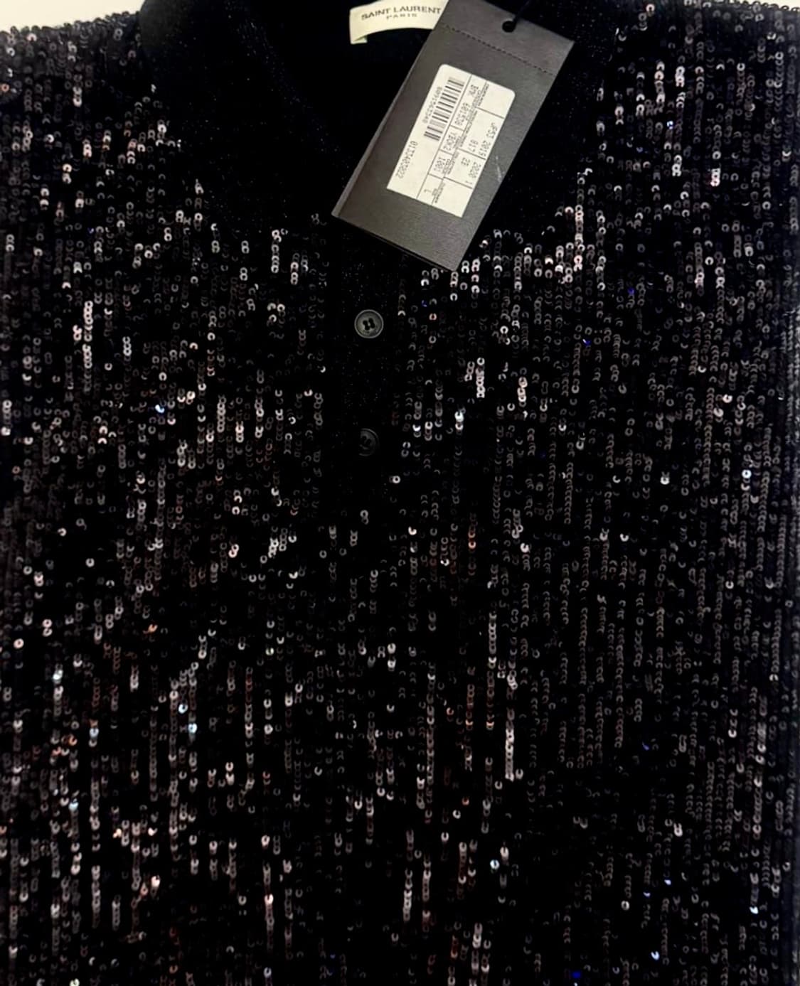 Saint Laurent mens Sequins S/S Polo Shir 상품이미지3