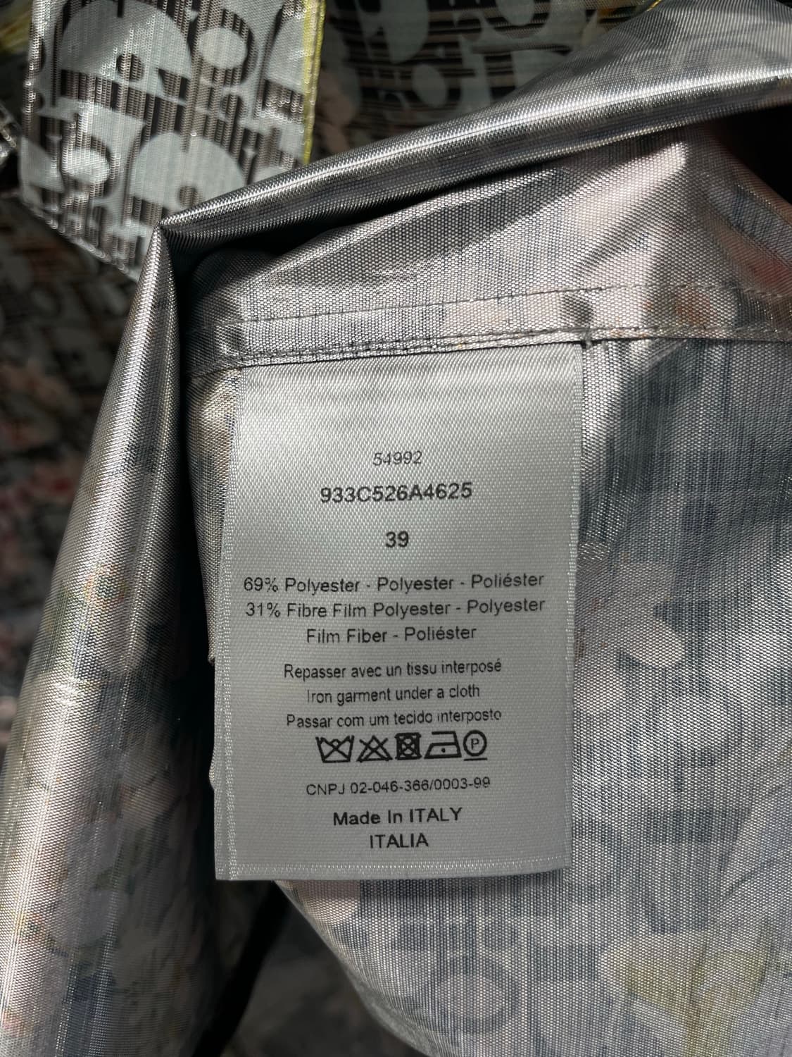 [N/구성존재] 디올 x 소라야마 오블리크 오버셔츠 [39] 상품이미지4