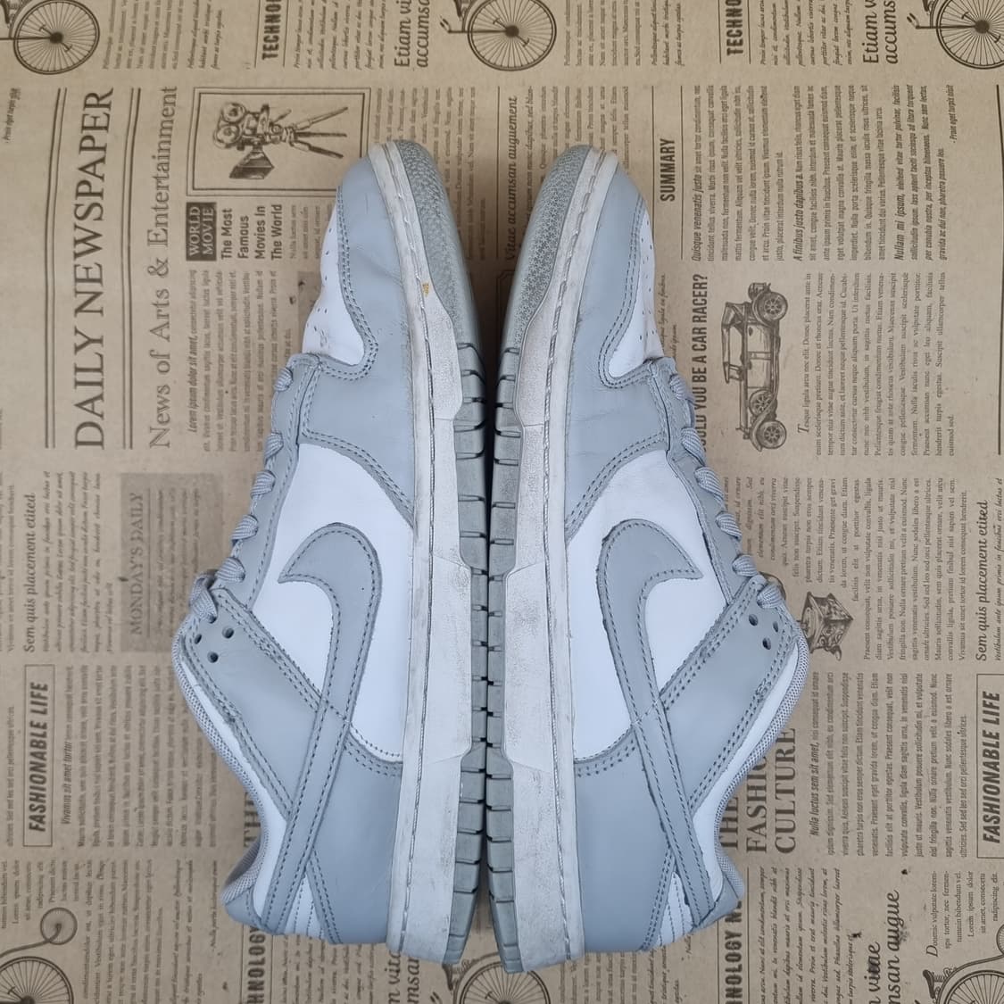 나이키 덩크 로우 그레이 운동화 270 상품이미지5