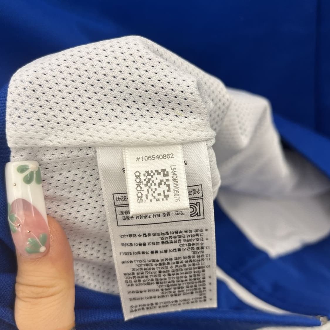 아디다스 유로파 Y2K 딱붙핏 딥블루 져지 집업 85 C11270 상품이미지7