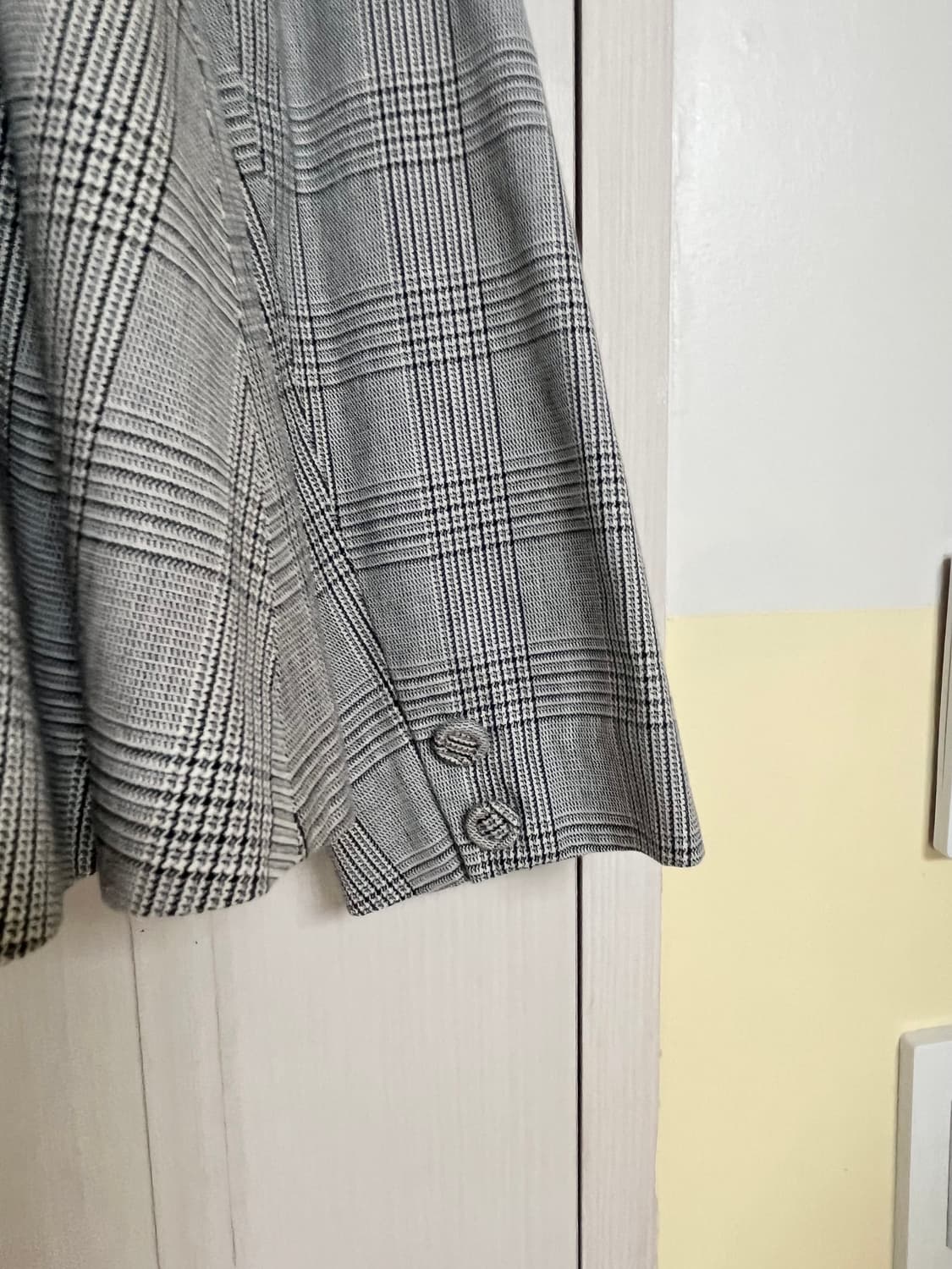 글렌체크 그레이 자켓 스커트 투피스 세트 상품이미지10