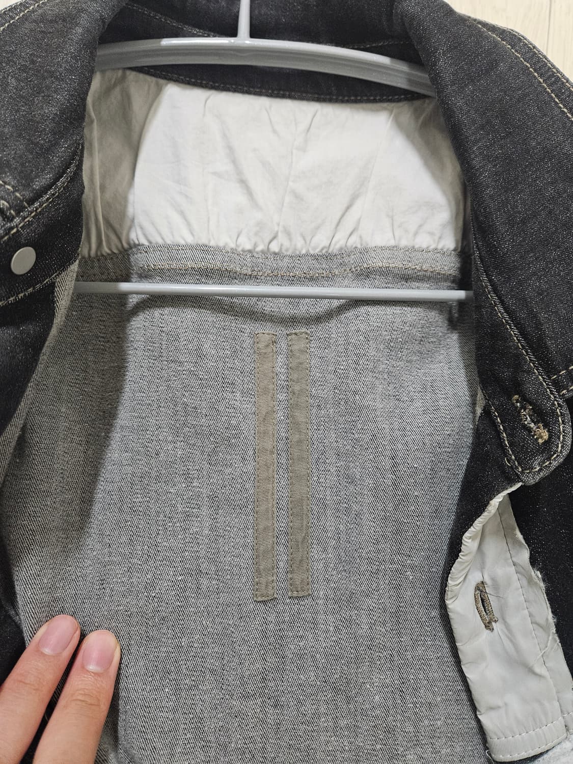 릭오웬스 타이론 데님 셔츠 자켓 m 상품이미지4