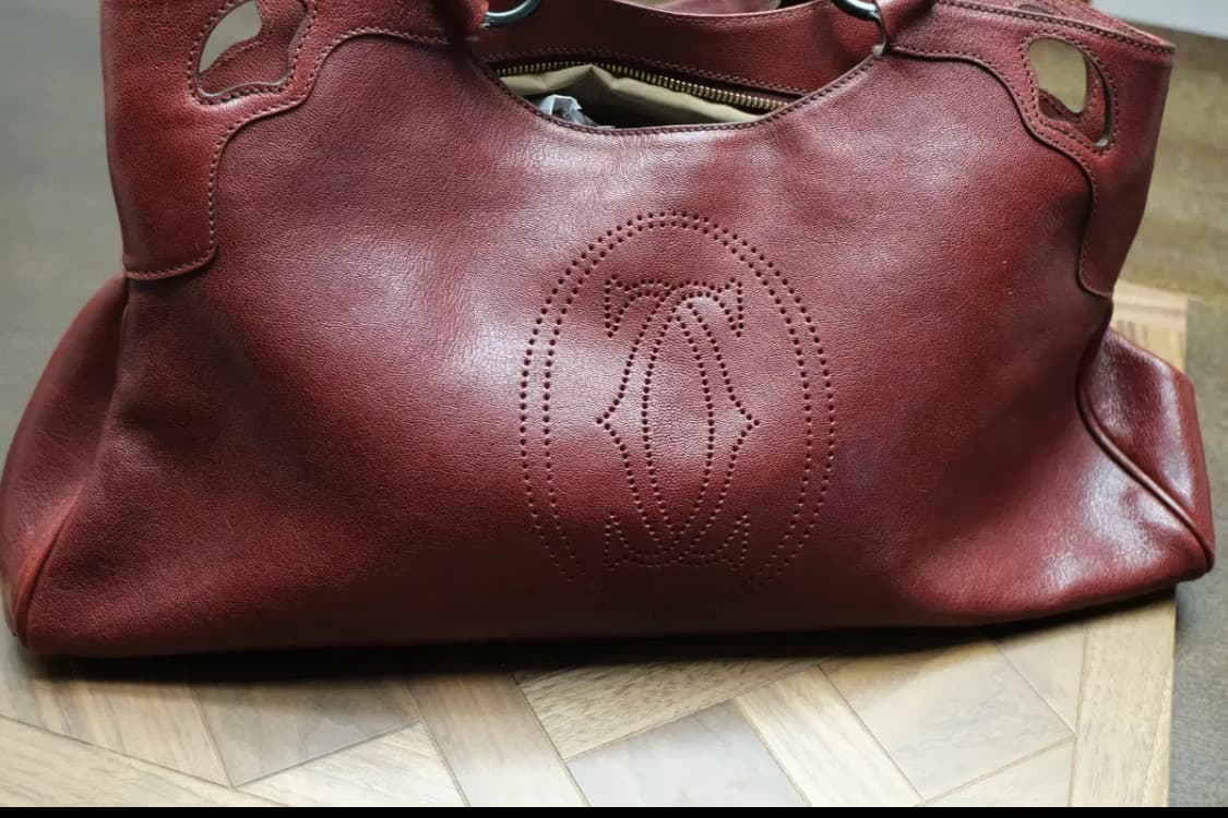 까르띠에 마르첼로 레드 토트백 가방 상품이미지2