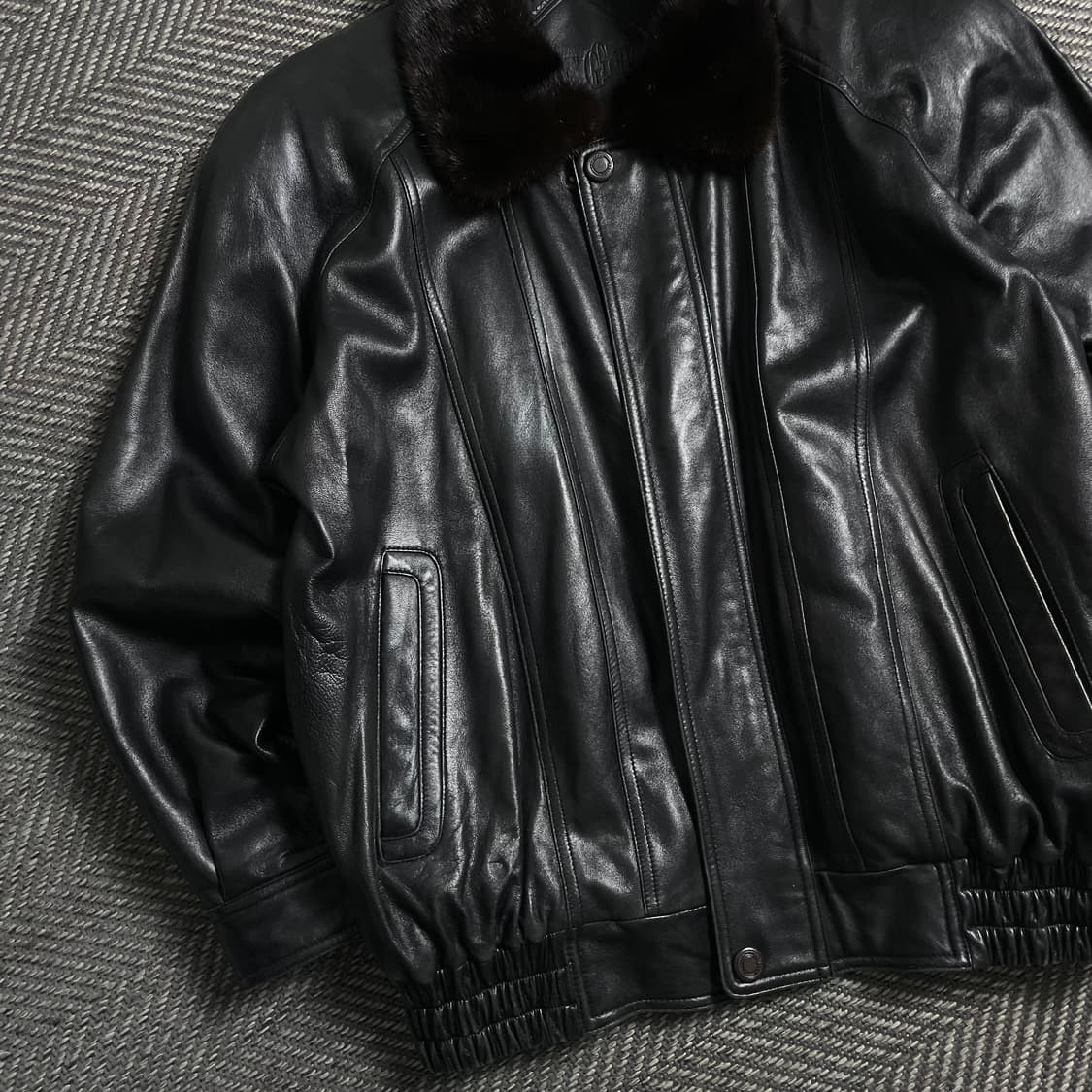 Arpeggio 아카이브 램스킨 퍼 무스탕 가죽자켓o 4985 상품이미지3