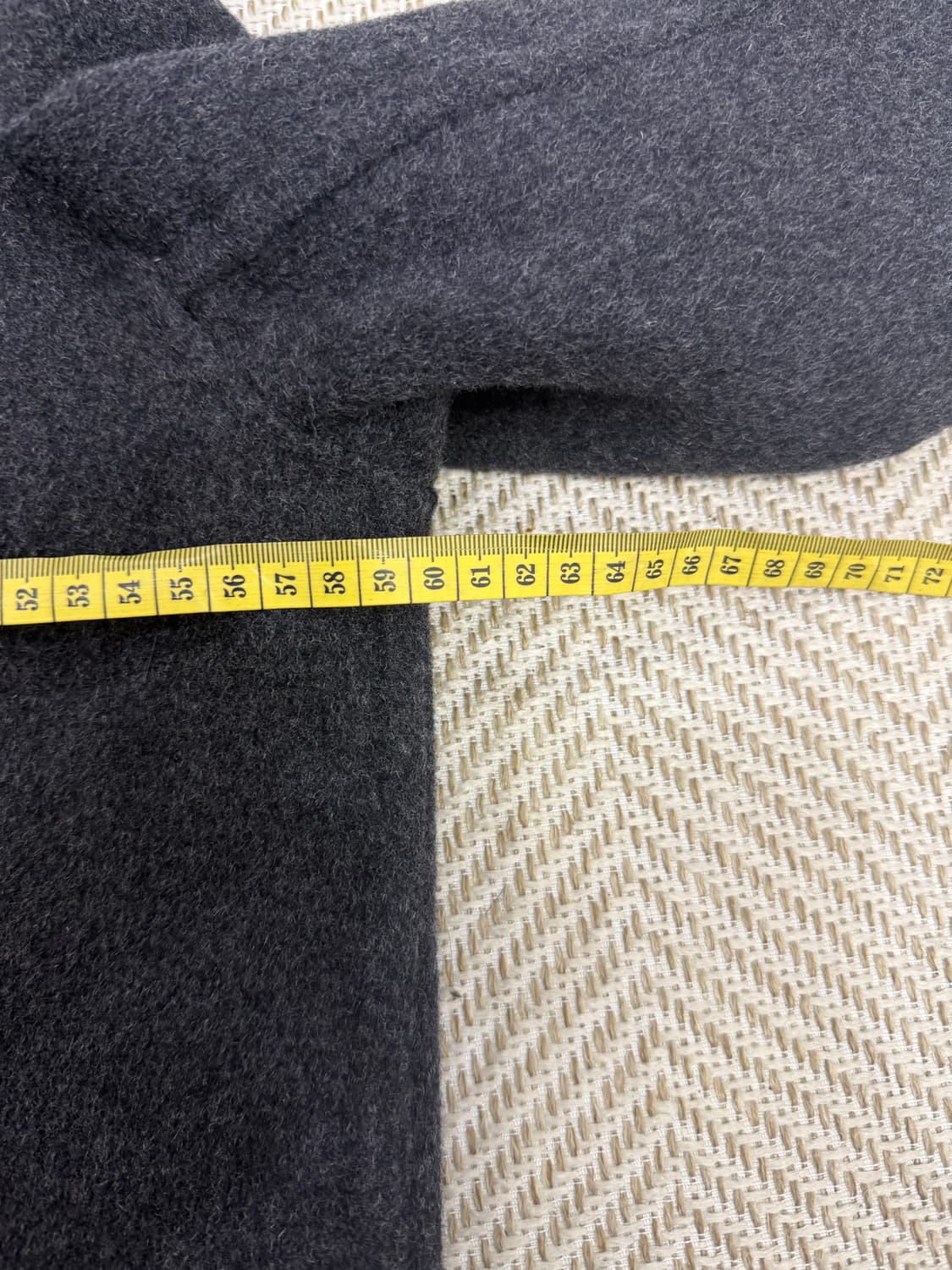 정품) VINCE 빈스 차콜 오버사이즈 블렌드 코트 XS 상품이미지8