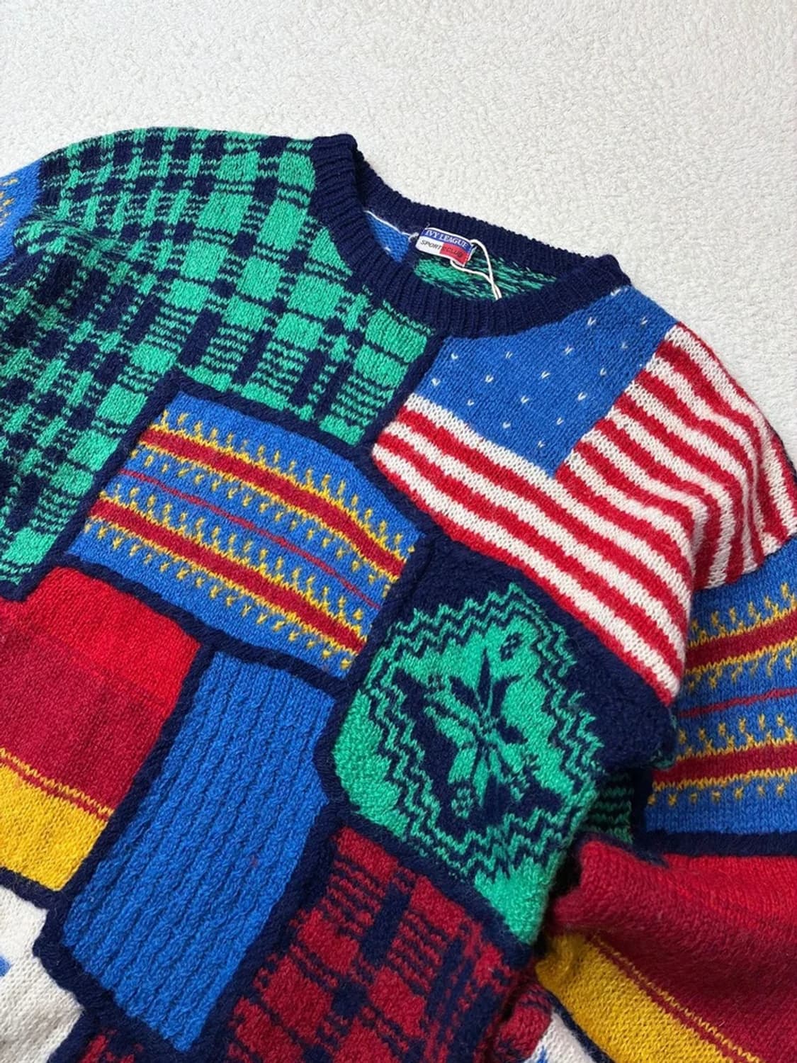 아이비리그 90's 헤비 울 패턴 니트 PN5931 상품이미지2