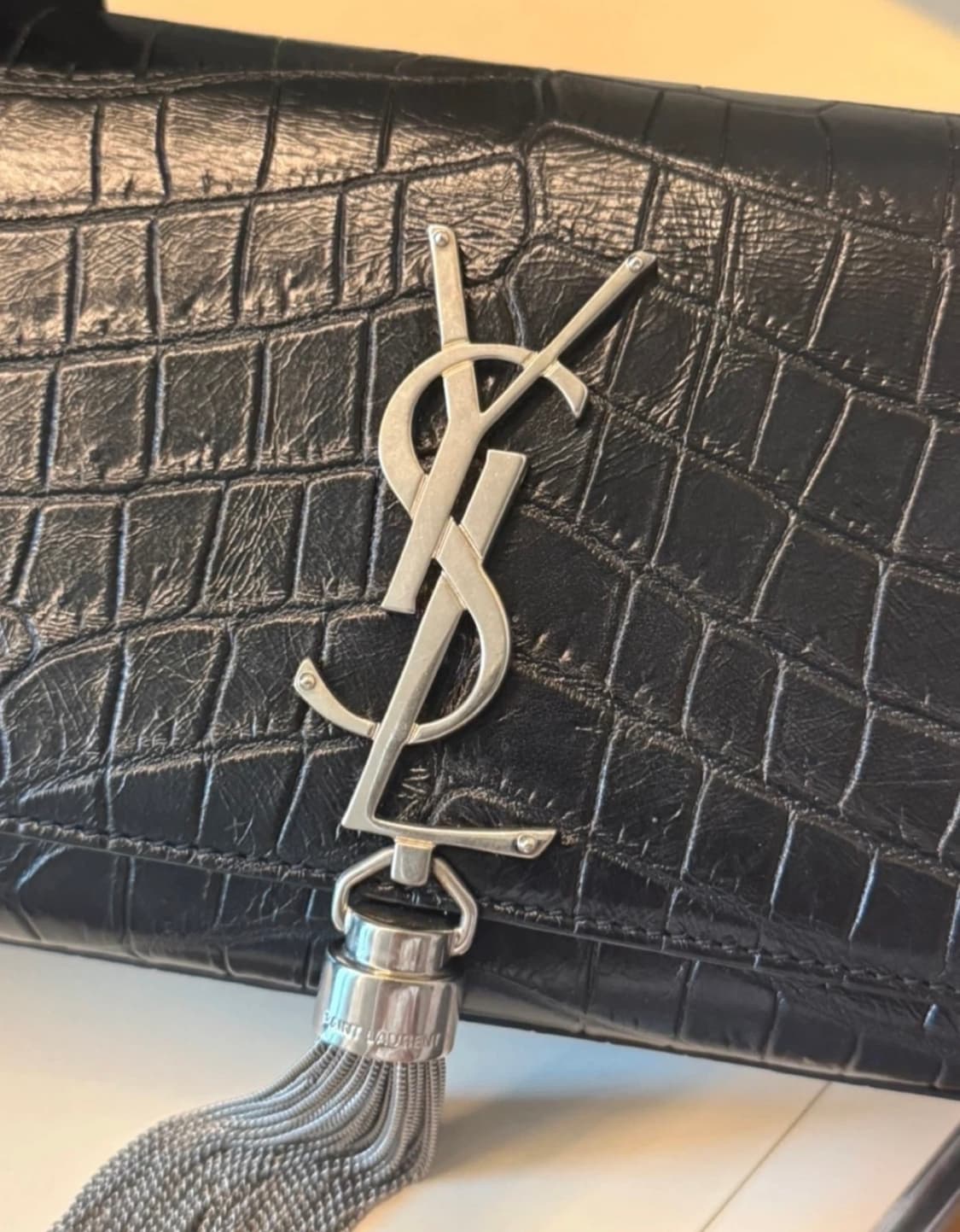 생로랑 크로커다일 테슬 체인백 (상태최상) 상품이미지2