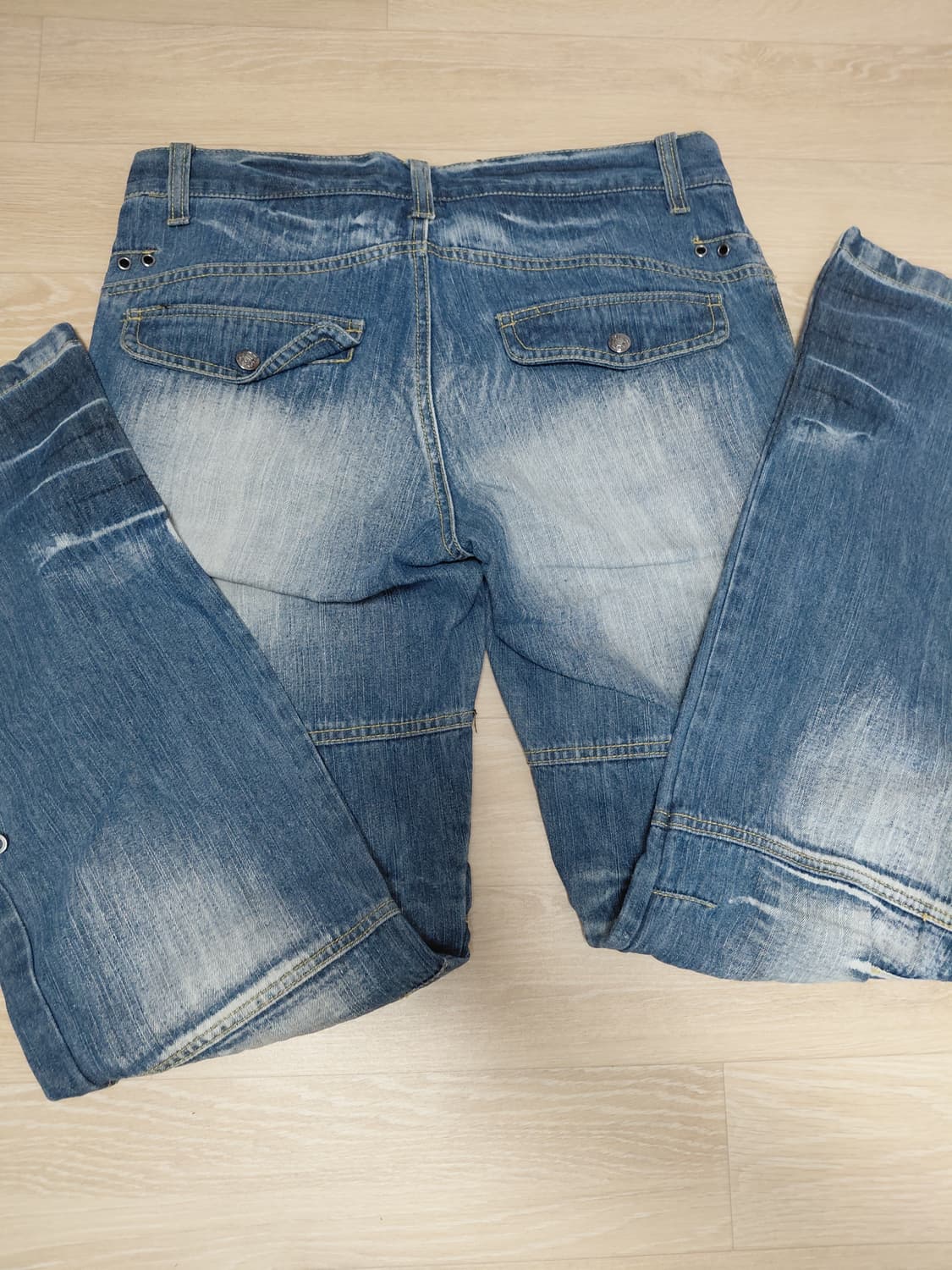 카고 데님 스트릿 멀티포켓 디테일 팬츠 상품이미지4