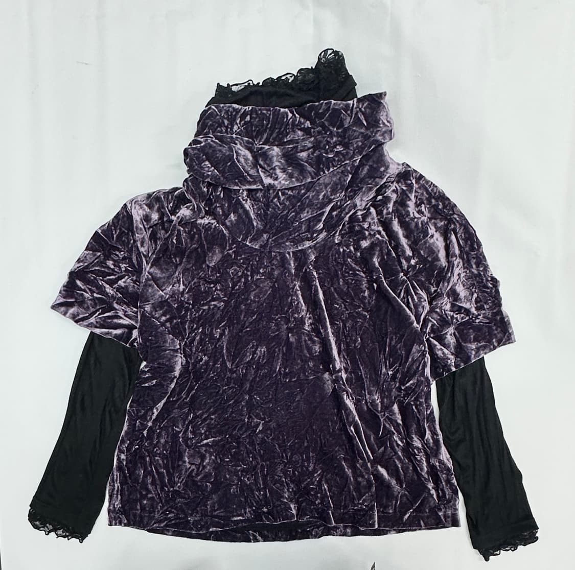 🍫슈슈룬 쇼콜라 코디세트🍫 벨벳 퍼플 지뢰계 블랙 레더 고스로리 상품이미지3