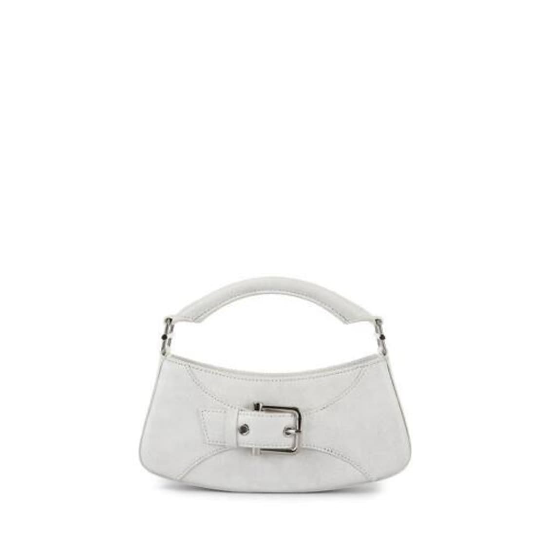 Belted brocle bag small white 상품이미지1
